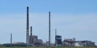 Красноперекопськ, зупинка содового заводу