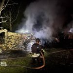 In Kyiv, following a night-time attack, warehouses and cars were set alight and a boarding school was damaged