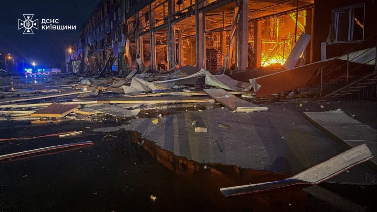 The aftermath of the Russian attack on Kyiv on the night of 19 July