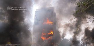 Russia has struck a residential neighbourhood in Zaporizhzhia with KAB bombs: there are fatalities Fire in a high-rise block in Zaporizhzhia following a Russian strike with KAB bombs