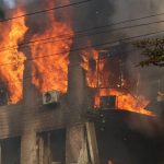 A jet-powered drone attacked the TCC in Chernihiv: several floors have been destroyed