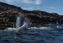 A suspected fragment of a Russian missile has been found off the coast of Norway A metal object in the water near Kyberga, which eyewitnesses described as a possible rocket fragment