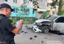 A BMW X5 in Odessa following the incident