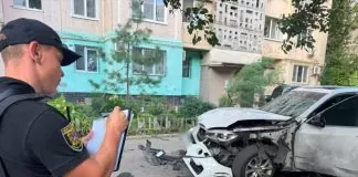 BMW X5 в Одесі після інциденту