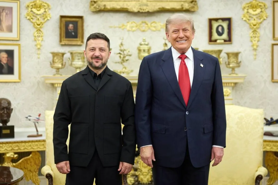 Володимир Зеленський і Дональд Трамп після зустрічі в Білому домі
