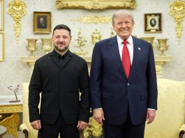 Володимир Зеленський і Дональд Трамп після зустрічі в Білому домі