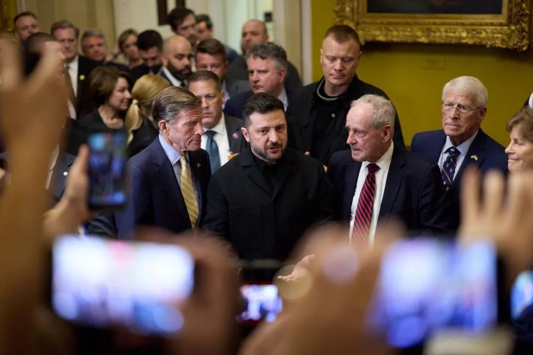 Володимир Зеленський у Капітолії під час візиту до Сенату США