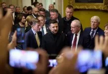 Володимир Зеленський у Капітолії під час візиту до Сенату США