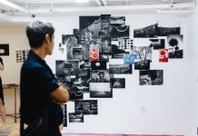 Angelina Jolie has shown the world photographs of the war in Ukraine A visitor looks at photographs by Giles Duley at the exhibition