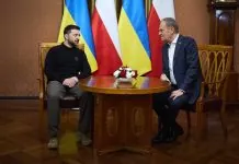 Володимир Зеленський і Дональд Туск під час зустрічі в Любліні