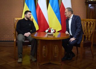 Зеленський і Туск у Любліні обговорили ППО та безпеку українців Володимир Зеленський і Дональд Туск під час зустрічі в Любліні