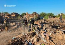 A Russian missile killed six people in Radushne, including three children The aftermath of the Russian missile strike on Radushne