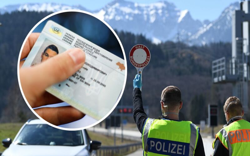 Ukrainian driving licence and German road signs Ukrainian driving licence and German road signs