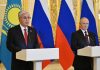 Токаєв заявив Путіну, що війну проти України треба зупиняти Президент Казахстану Касим-Жомарт Токаєв і Володимир Путін