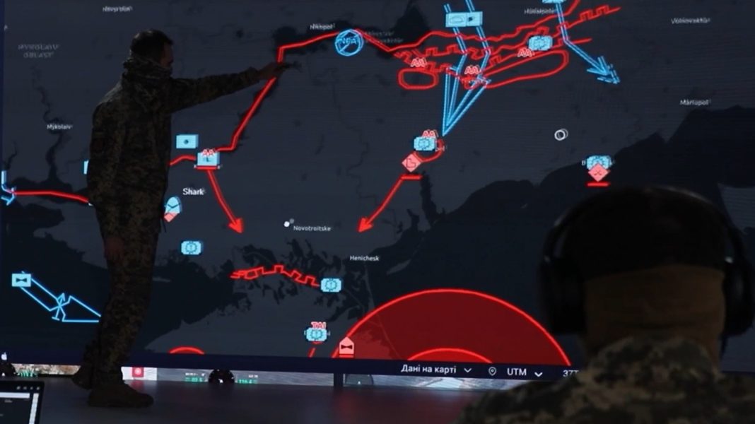 A conceptual visualisation of how the «Marichka» AI system operates to plan the actions of the Armed Forces of Ukraine