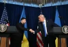 Зеленський і Трамп обговорять нову стратегію тиску на Росію Зеленський та Трамп під час зустрічі