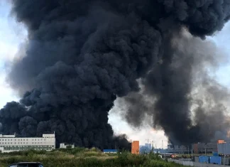 Fire at the Wildberries warehouse