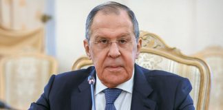 Lavrov ruled out a ceasefire along the front line and issued a warning to the West Sergey Lavrov during a public speech