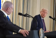 Netanyahu has rejected Trump’s plan for Gaza over the disarmament of Hamas Benjamin Netanyahu and Donald Trump during their meeting