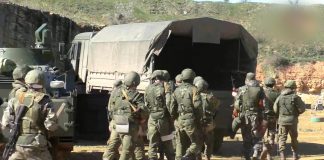 Russia is preparing to mobilise 600,000 conscripts Russian military personnel during exercises at the training ground