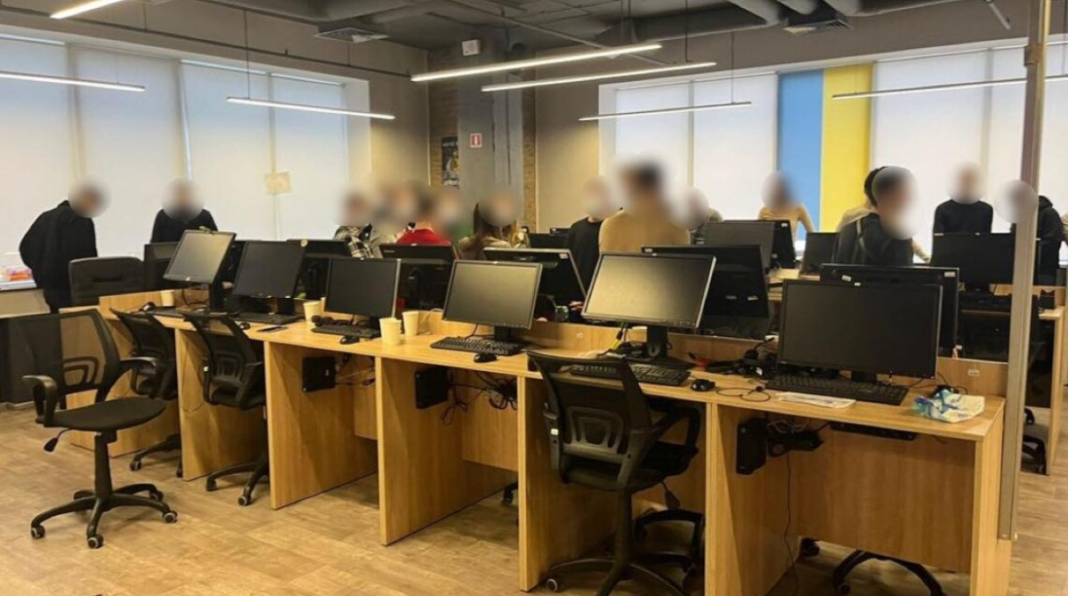 Confiscated equipment Equipment seized during searches of fraudulent call centres