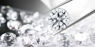 Natural and lab-grown diamonds side by side