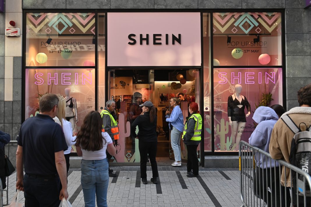 The Shein shop ahead of the company’s IPO in Hong Kong