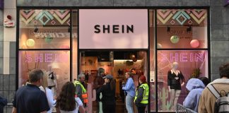 The Shein shop ahead of the company’s IPO in Hong Kong
