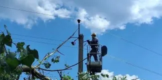 Після негоди на Київщині без світла залишаються понад 18 тисяч сімей Працівники ліквідовують наслідки негоди на Київщині