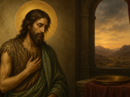 John the Baptist — an illustration for the Feast of the Beheading of John the Baptist