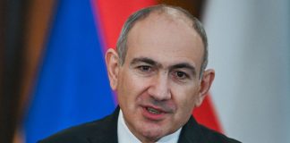 Nikol Pashinyan at a public event