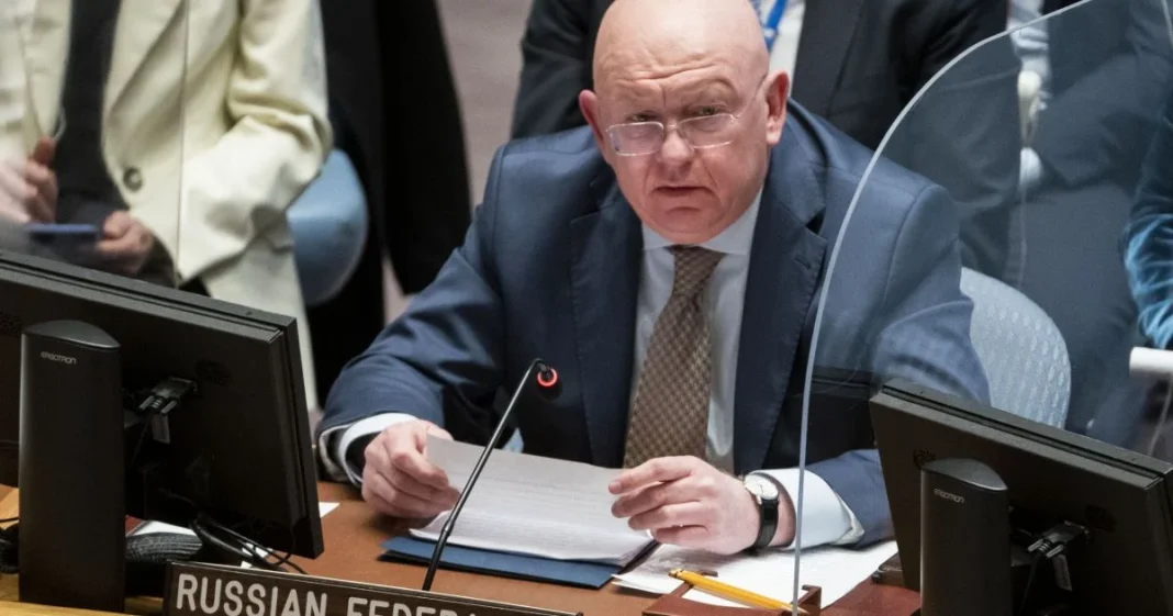 Василь Небензя Василь Небензя під час засідання Ради Безпеки ООН