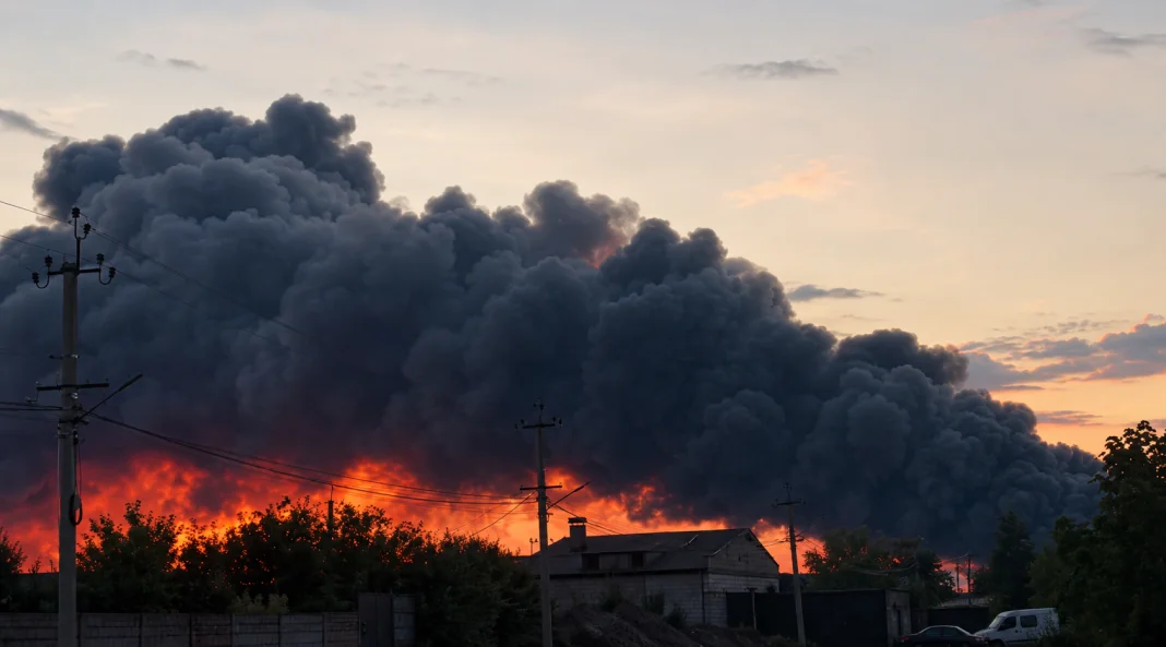 ChatGPT Image 20 авг. 2026 г., 06_17_40 Масштабна пожежа після російської ракетної атаки на Бориспіль 20 серпня