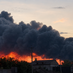 Russia attacked Boryspil with cruise missiles: a massive fire broke out following the strike