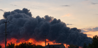 Russia attacked Boryspil with cruise missiles: a massive fire broke out following the strike A major fire following a Russian missile attack on Boryspil on 20 August