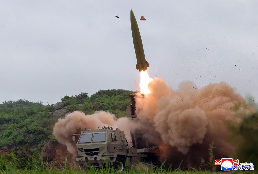 Missile launch by the DPRK