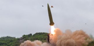 Missile launch by the DPRK