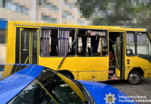 A Russian drone attacked a bus in Kherson: four people were killed A public bus in Kherson following a Russian drone attack