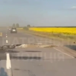The road surface on the Kyiv–Kovel motorway has warped due to the heat