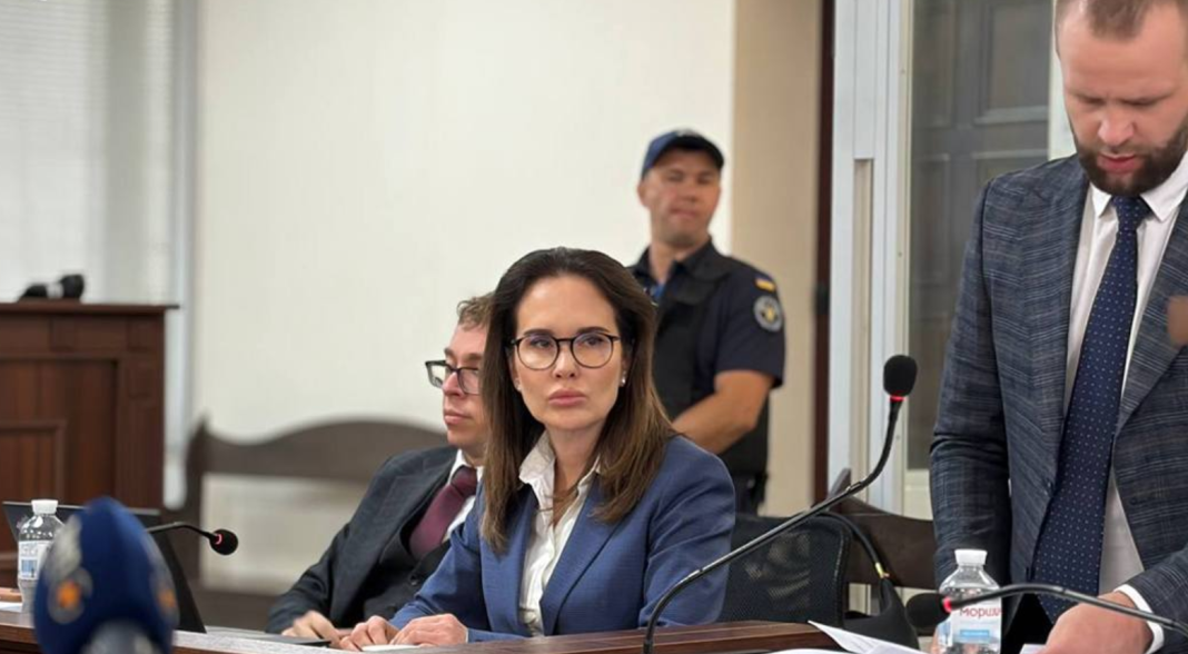 Mudra Iryna Mudra during a hearing at the High Anti-Corruption Court