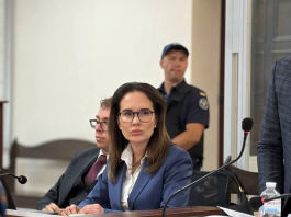 Iryna Mudra during a hearing at the High Anti-Corruption Court