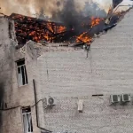 Росія двічі вдарила по бізнес-центру в Лозовій: 10 поранених