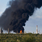 Drones struck the Syzran oil refinery in the Samara Region of the Russian Federation