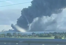Fire at the Wildberries warehouse in Krasny Bor following a drone attack