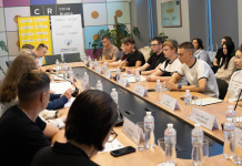 Participants in the «Youth Choose Ukraine» project during a meeting in Kyiv