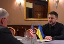 Володимир Зеленський під час міжнародних переговорів щодо посилення ППО України