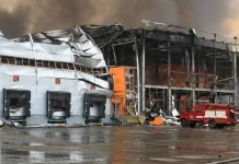 Російський удар знищив склад із продукцією Bosch Зруйновані складські приміщення Bosch після російської атаки