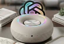 Концептуальне зображення кільцеподібного AI-спікера OpenAI