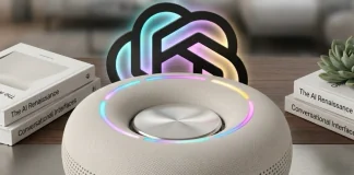 OpenAI готує AI-спікер у формі кільця за 300 доларів Концептуальне зображення кільцеподібного AI-спікера OpenAI