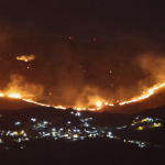 Lebanese firefighters have accused Israel of deliberately setting fire to forests in the south